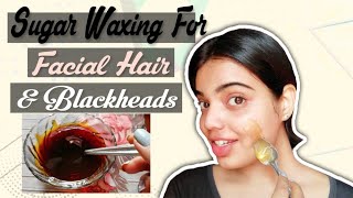 Homemade Wax for facial hair amp blackheads [upl. by Tarrsus]