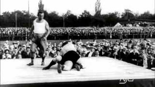 Gustav Fristensky vs Josef Smejkal  1913  Oldest Available Professional Wrestling Match Footage [upl. by Jermayne]