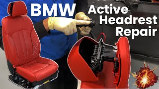 How to Repair BMW Crashactive Head Restraint BMW 750g12 [upl. by Burford454]