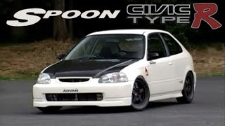 ENG CC Spoon Civic Type R EK9 260HP 900kg  full lap ONBOARD Tsukuba [upl. by Suoinuj]