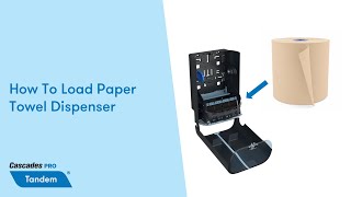 How To Load Paper Towel Dispenser  Cascades PRO Tandem Mechanical NoTouch [upl. by Camey]