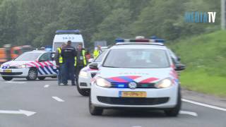 Wilde politieachtervolging eindigt op A20 in Schiedam [upl. by Raviv]