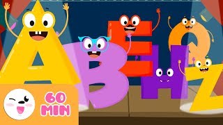 Learn the letters A to Z  THE ALPHABET  Compilation  Phonics For Kids [upl. by Elleinnad]