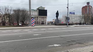 Donetsk images of the city center as Russia invades Ukraine  AFP [upl. by Grefe]