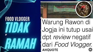 Mamang Food Vlogger Rawon tidak Ramah bintang 1 [upl. by Eikram]