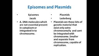 Plasmids and Episomes [upl. by Meilen]