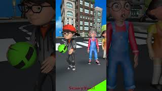 When Nick and Tani Plays The Squid Game Marbles in Scary Teacher 3D shorts [upl. by Kalbli]