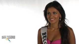 MISS BELGIUM UNIVERSE 2009 INTERVIEW [upl. by Akerahs]