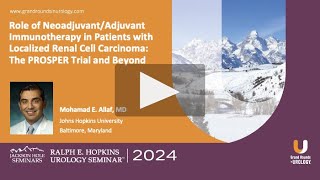 Neoadjuvant Adjuvant Immunotherapy in Localized Renal Cell Carcinoma The PROSPER Trial and Beyond [upl. by Ashwin]