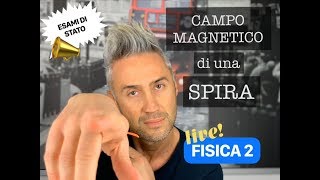 CAMPO MAGNETICO SPIRA spira percorsa da corrente II la fisica che ci piace [upl. by Malka831]