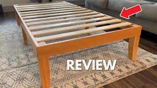 ZINUS Moiz Wood Platform Bed Frame  Quick Review [upl. by Jamila470]