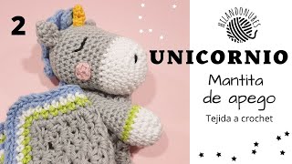 Unicornio crochet manta de apego bebé paso a paso 🦄⭐23 [upl. by Eirak]