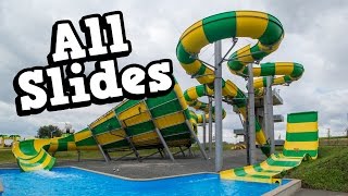 Aqualand Moravia  All Water Slides  Tobogany Onride POV [upl. by Squier973]