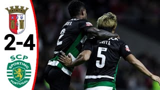 Braga vs Sporting 24 Conrad Harder Goal All Goals and Extended Highlights [upl. by Adnamal]