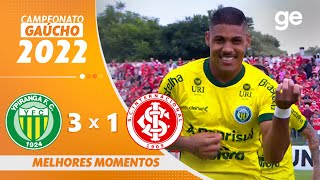 YPIRANGA 3 X 1 INTERNACIONAL  MELHORES MOMENTOS  4ª RODADA DO CAMPEONATO GAÚCHO 2022  geglobo [upl. by Jahncke278]