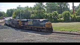 spirit sticker unit CSX at deshler OH railcam live [upl. by Phylis]