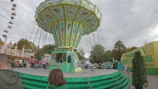 Kirmes Fahrgeschäft Thalkofers Kettenkarussell Volksfest Ingolstadt 2019 Onride Offride [upl. by Yokum12]