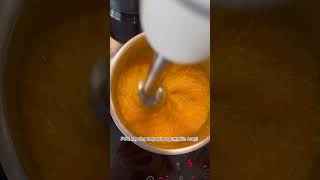 Pumpkin soup for dogs Yummy but spooky [upl. by Notnilc929]