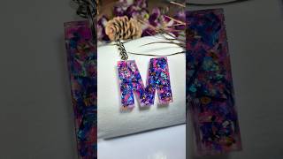 Resin Alphabate Keychain 💜 M Letter Keychain 💜 Letter Keyring 💜 [upl. by Christianity]