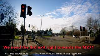 Maybush Driving Test Routes Tricky Bits Millbrook Roundabout Part 3 [upl. by Marshal]