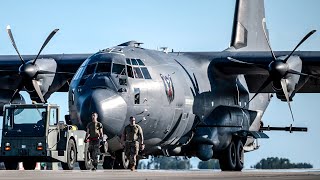 Unbelievable Aviation Moments of AC130J Gunship on Takeoff Landing and Livefire Maneuvers [upl. by Artaed277]