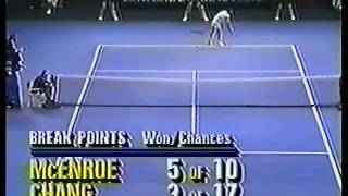 Michael Chang vs J McEnroe  Nabisco Masters 1989  1313 [upl. by Silver637]