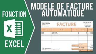 EXCEL  MODÈLE DE FACTURE AVEC SAISIE AUTOMATIQUE Et import des clients [upl. by Kerianne]