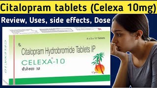 Citalopram 10 mg tablets  Celexa Review 10 mg  citalopram side effects uses dose pregnancy [upl. by Tiphani670]