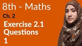 8th Class Math Real Numbers Ex 21 Q 1  8th Class Math PEC [upl. by Rooke275]