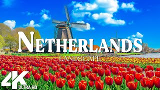 The Netherlands 4K  Scenic Relaxation Film With Calming Music  4K Video Ultra HD [upl. by Idnac736]