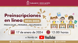 Preinscripciones en línea 20242025 [upl. by Phonsa]