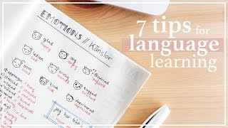 7 TIPS FOR LEARNING A NEW LANGUAGE [upl. by Kloster]