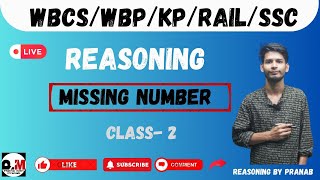 MISSING NUMBERCLASS2 REASONING BY PRANAB MANDAL [upl. by Artenra]