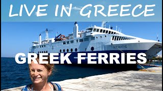 Greek Ferries  Greece Ferry Athens to Aegina  Inc Ferryhopper Link Living in Greece [upl. by Etnaik]