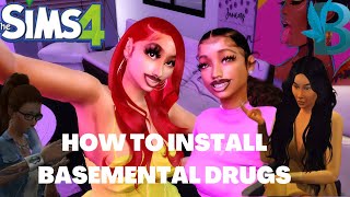 How to install the Basemental drugs Mod update 2022 in SIMS 4 [upl. by Hardy]