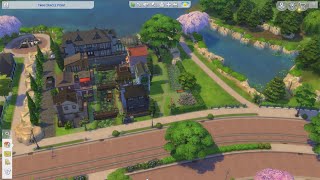 The Sims 4 Base Game Alley Pond Homes 9 No commentary No speed build [upl. by Quirk]