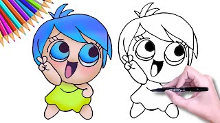 💙💗💚 Comment dessiner JOIE CHIBI Baby de ViceVersa 2  BABY CHIBI de INSIDE OUT 2 INSIDE OUT [upl. by Elgna]