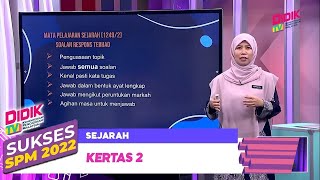 Sukses 2022  Sejarah Kertas 2 R [upl. by Ialokin]