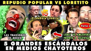 ¡EL PUEBLO VS BROZO Y LORET TOP 5 ESCÁNDALOS EN NOTICIEROS TV  AMLO VS SARMIENTO ¡Y MÁS [upl. by Waldon349]