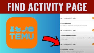 How To Find Activity Page On Temu [upl. by Shum270]