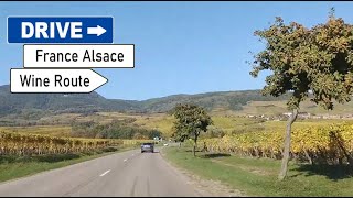 유럽 프랑스 알자스 와인가도 드라이브🚘 멍 때리고 싶을 때 보는 영상  France Alsace WineRoute Drive w Music Online Autofahren [upl. by Herries241]