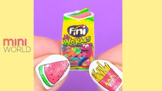 DIY Miniature Food for Dollhouse Barbie Shorts [upl. by Tony667]