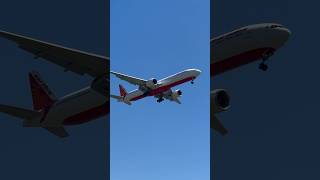 Air India B777300ER landing at JFK Airport [upl. by Nannette]