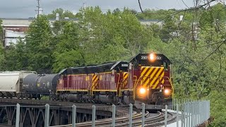 Push amp pull move action on the SWP Railroad amp a couple CSX trains in Connellsville PA [upl. by Janie218]