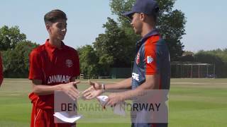 U19CWCQ Europe Div 2 Norway v Denmark Highlights [upl. by Arvad750]