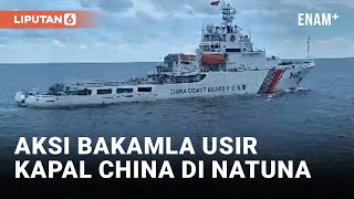 Panas Kapal China Kembali Masuki Laut Utara Natuna  Liputan6 [upl. by Marvin877]