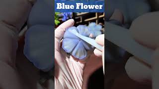 How to make blue flower from clay [upl. by Lela]