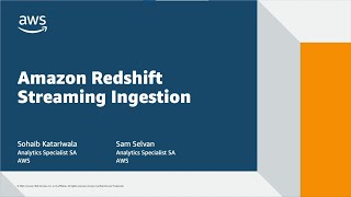 Realtime Analytics with Amazon Redshift Streaming Ingestion Demo  Amazon Web Services [upl. by Dumah309]