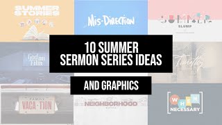 10 Sermon Series Ideas and Graphics for the Summer [upl. by Phina]