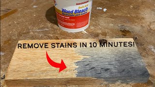 Remove stains from wood in minutes [upl. by Atiuqam502]